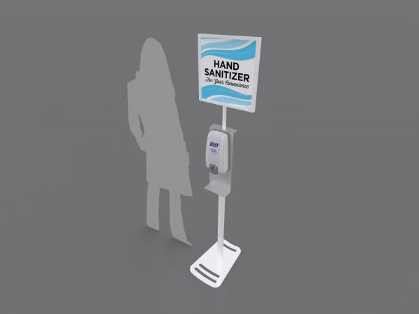 MOD-9002 Hand Sanitizer Stand with Graphic Option -- Image 3